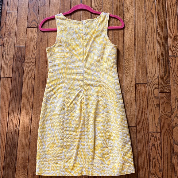 Lilly Pulitzer Yellow and White Shift Dress - Picture 3 of 5